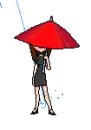doll with an umbrella