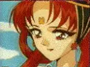 anime girl with red hair