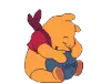 Pooh is happy