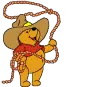 Pooh as a cowboy