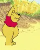 Pooh in a beach