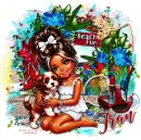 Fran - Summer Beach Puppy Fun - Style 1