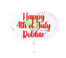 happy 4th of july Robbie