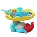 garden gnome bird bath