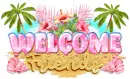 Welcome friends-Pink Summer