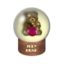 July bear snow globe