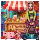 Schoolgirls at a lemonade stall