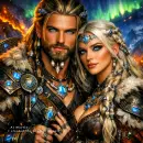 A lovely Viking couple