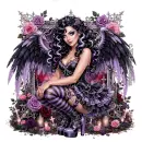 Goth Purple Angel