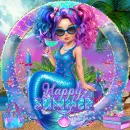Happy Summer Cute Mermaid FB pic