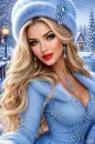 Beautiful winter princess