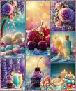 Summer Beach Collage Background - Style 5