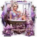 Oh, is that woman having a bath in her dress?