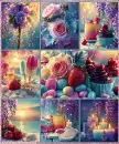 Summer Beach Collage Background - Style 9