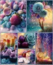 Summer Beach Collage Background - Style 12