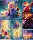 Summer Beach Collage Background - Style 14