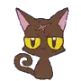 cat with a scar