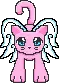 pink cat with wings wink