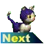 3d purple cat next