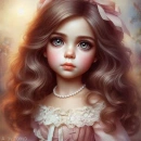 Pretty porcelain doll