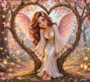Pretty Angel in the Woods