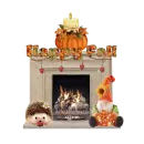 Happy Fall fireplace