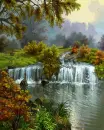 autumn waterfall