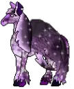 purple sparkly pegasus