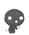 dancing black creature