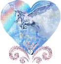 pegasus flying heart