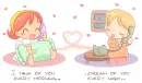 romantic couple calling