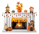Anna - autumn fireplace