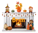 Bren - autumn fireplace