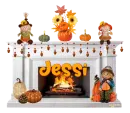 Jessi - autumn fireplace
