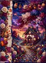 Pumpkin Fairy House Autumn Background - Style 4