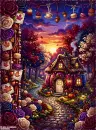 Pumpkin Fairy House Autumn Background - Style 8