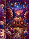 Pumpkin Fairy House Autumn Background - Style 11