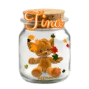 Tina - cat plushie in jar