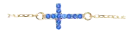 sapphire cross bracelet