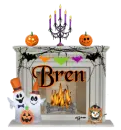 Bren - halloween fireplace