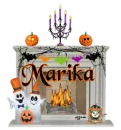 Marika - halloween fireplace