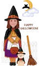 happy halloween - witch