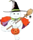 cute ghost witch