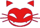 Glitter Miché Face - Happy [Red]