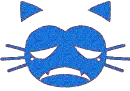 Glitter Miché Face - Sad [Blue]