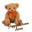 Happy Autumn Anna - bear