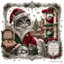 Christmas cat's