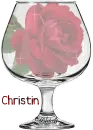 Rose in a glass