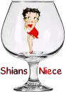 Betty Boop in a glass 