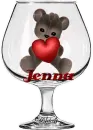 Teddy Bear in a glass